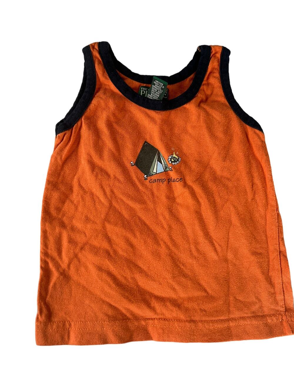 Children's Place Camp Orange Tank Top size 18m